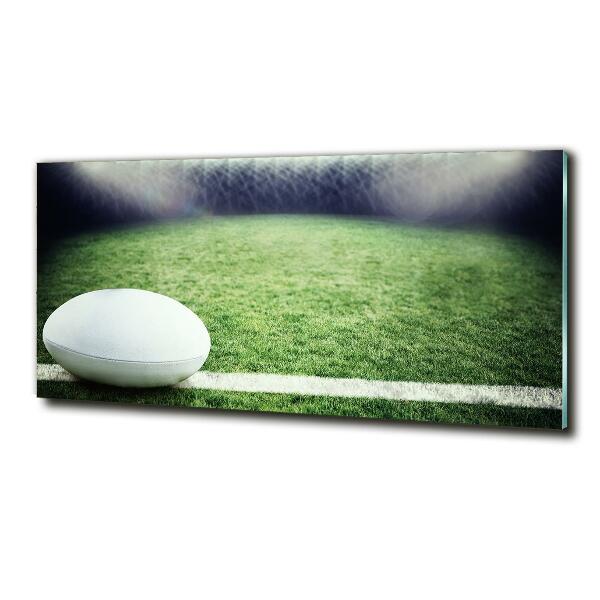 Foto glasbild Rugbyball