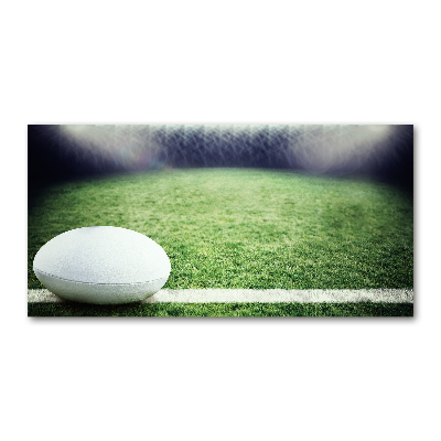 Foto glasbild Rugbyball