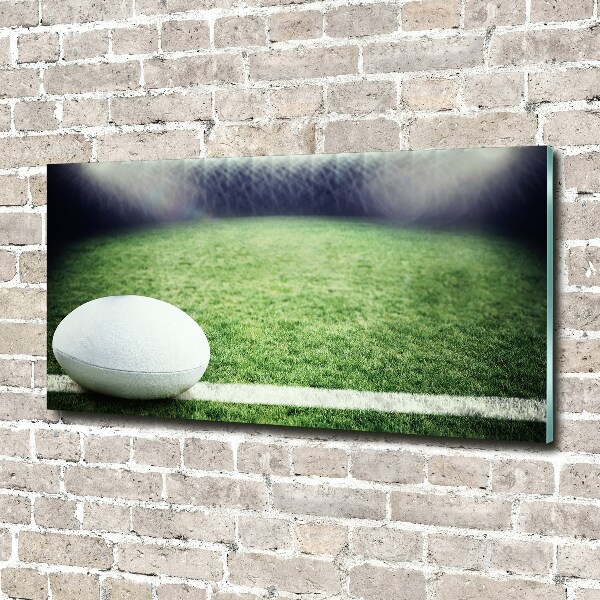 Foto glasbild Rugbyball
