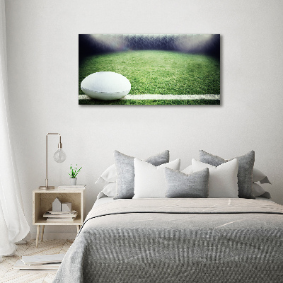 Foto glasbild Rugbyball