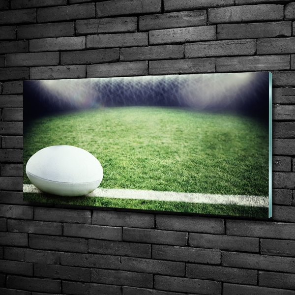 Foto glasbild Rugbyball