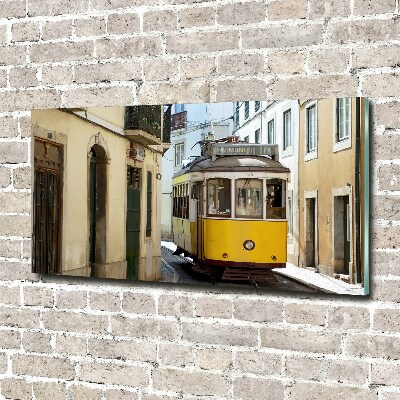 Foto glasbild Straßenbahn von Lissabon