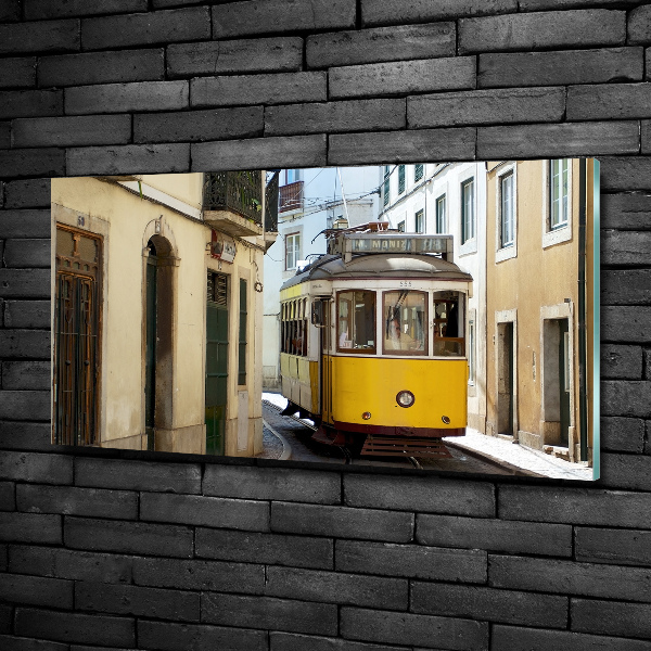 Foto glasbild Straßenbahn von Lissabon