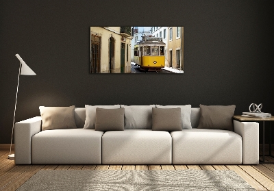 Foto glasbild Straßenbahn von Lissabon