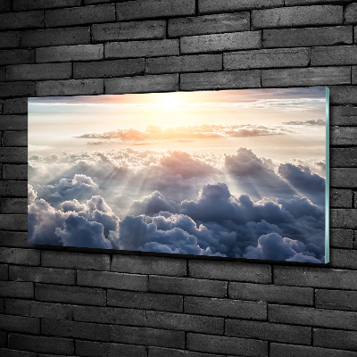 Foto glasbild Wolken aus der Vogelperspektive