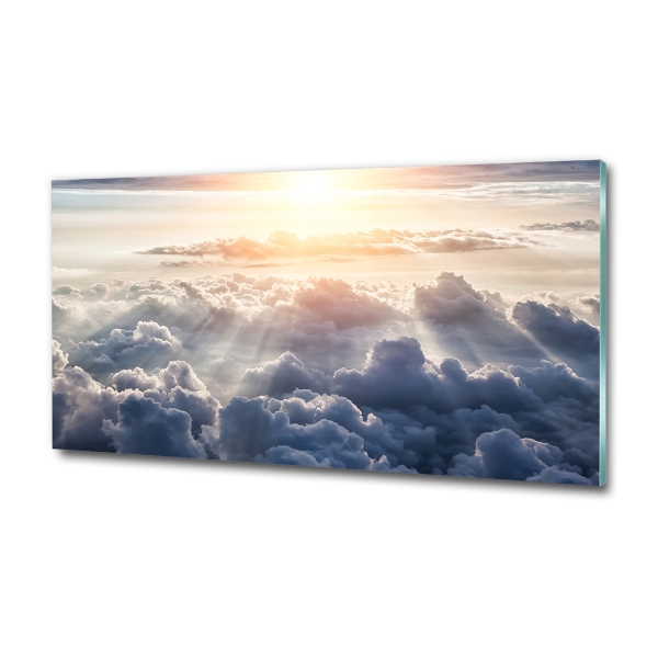 Foto glasbild Wolken aus der Vogelperspektive