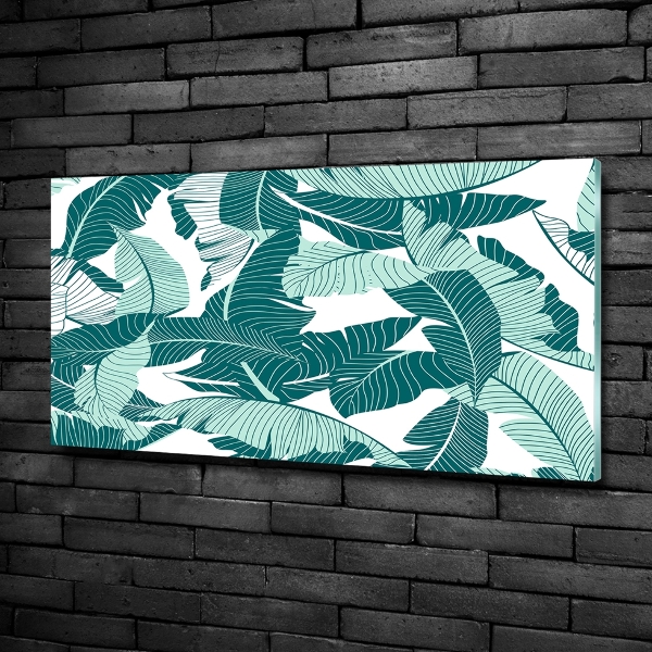 Glasbild Palmen