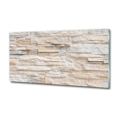 Foto glasbild Ziegelmauer