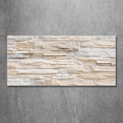 Foto glasbild Ziegelmauer