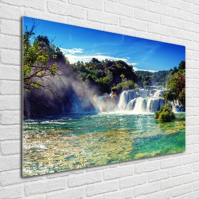 Glasbild Krka-Wasserfälle