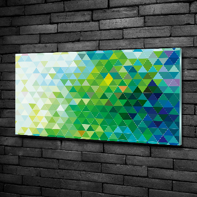 Foto glasbild Abstrakte Dreiecke