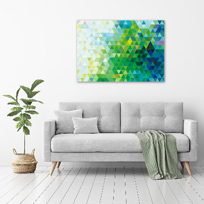 Foto glasbild Abstrakte Dreiecke