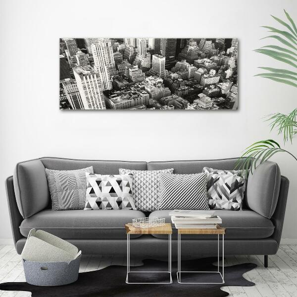 Bild auf glas New York aus der Vogelperspektive