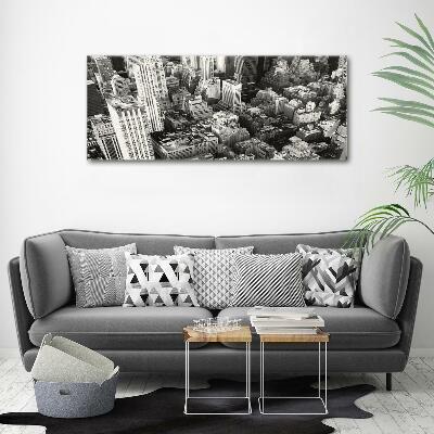 Bild auf glas New York aus der Vogelperspektive