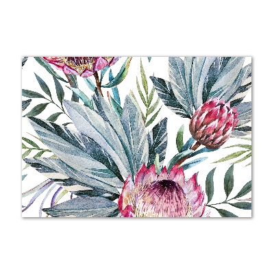 Foto glasbild Protea