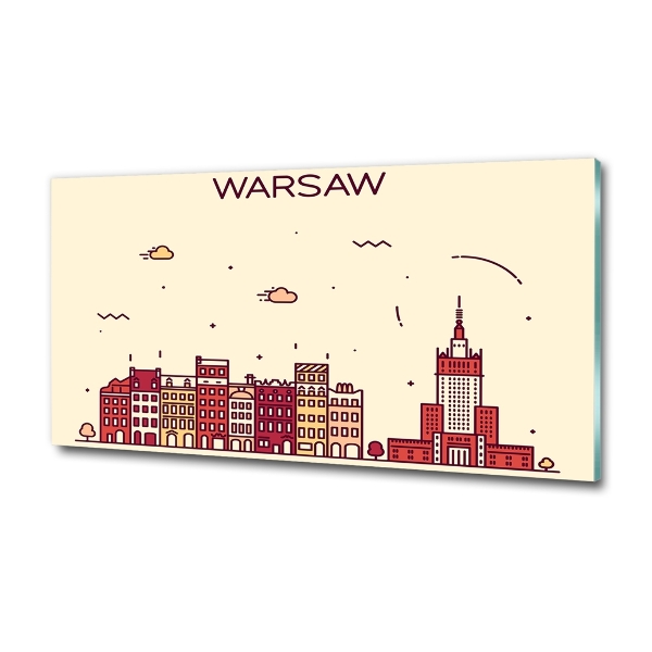 Bild auf glas Warschau, Polen
