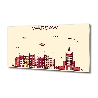 Bild auf glas Warschau, Polen