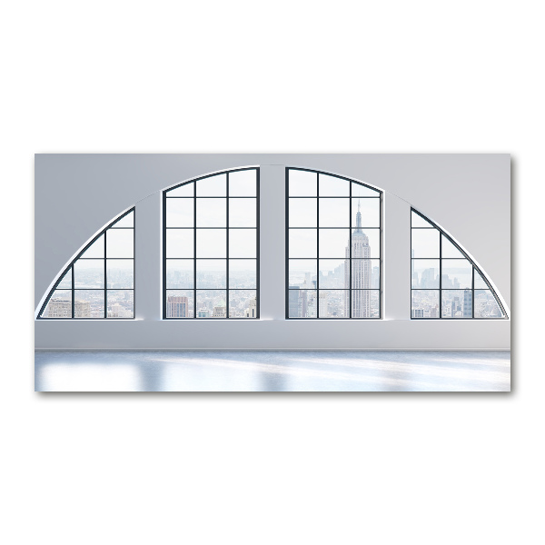 Glasbild Geräumiger Innenraum