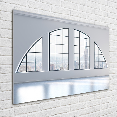 Glasbild Geräumiger Innenraum