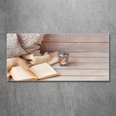 Bild auf glas Entspannung mit einem Buch