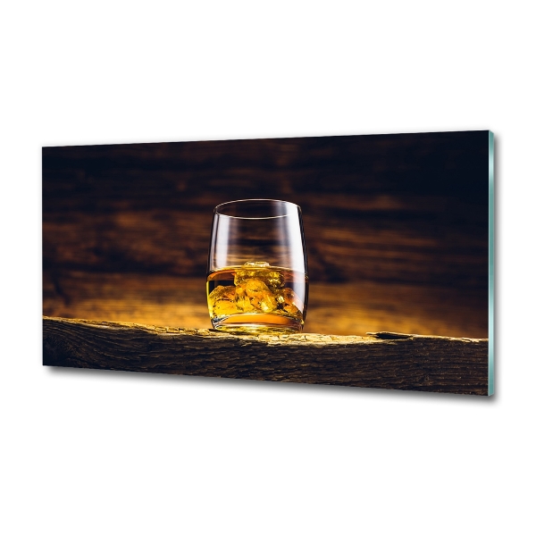 Glasbild Bourbon im Glas