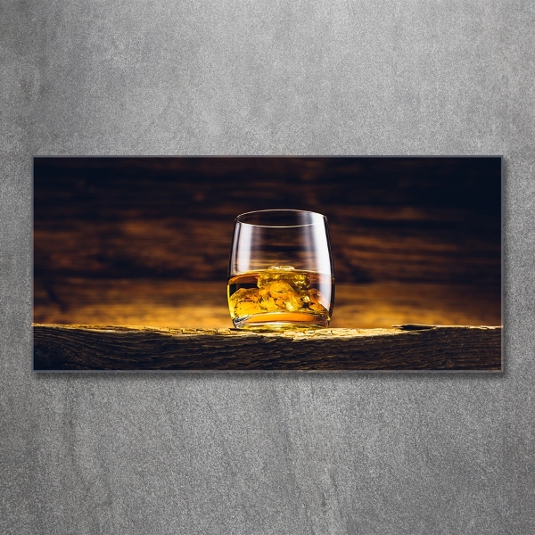 Glasbild Bourbon im Glas