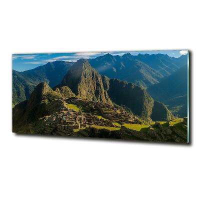 Foto glasbild Ruinen von Machu Picchu