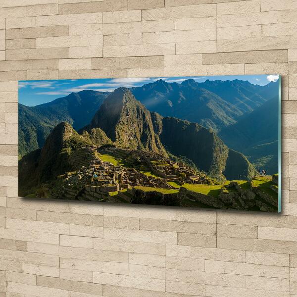 Foto glasbild Ruinen von Machu Picchu