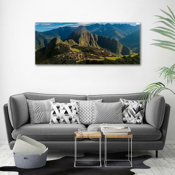 Foto glasbild Ruinen von Machu Picchu