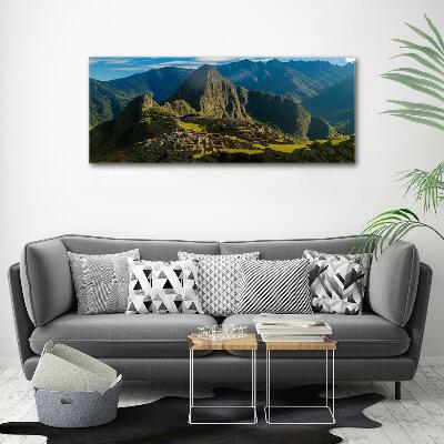 Foto glasbild Ruinen von Machu Picchu
