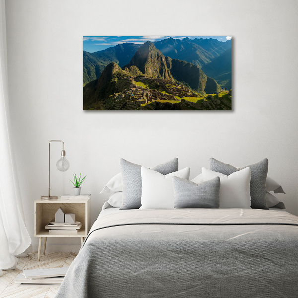 Foto glasbild Ruinen von Machu Picchu