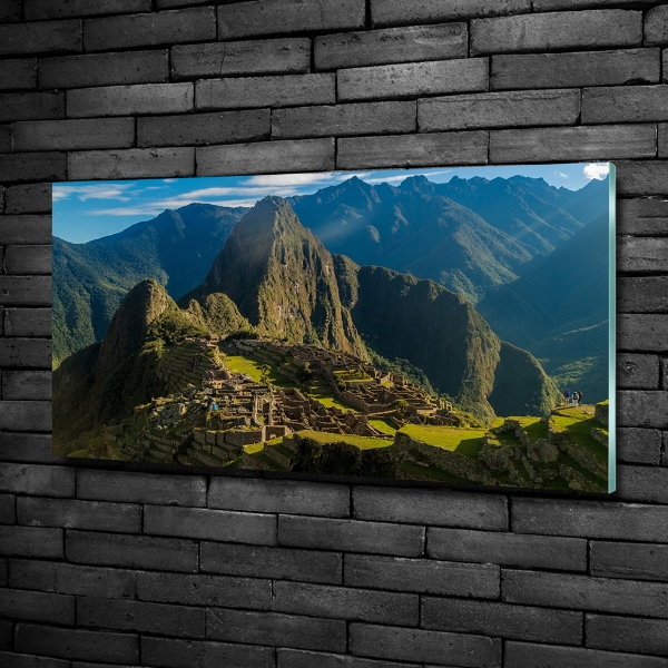 Foto glasbild Ruinen von Machu Picchu