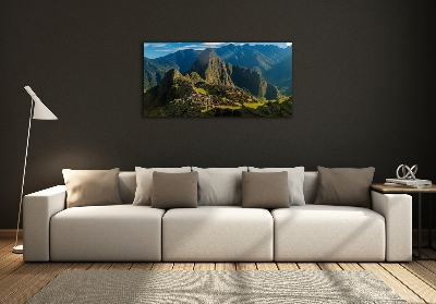 Foto glasbild Ruinen von Machu Picchu