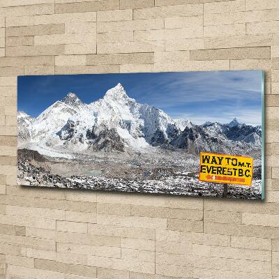 Foto glasbild Mount Everest
