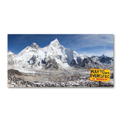 Foto glasbild Mount Everest