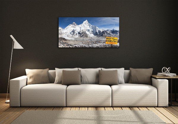 Foto glasbild Mount Everest