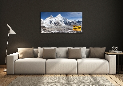 Foto glasbild Mount Everest