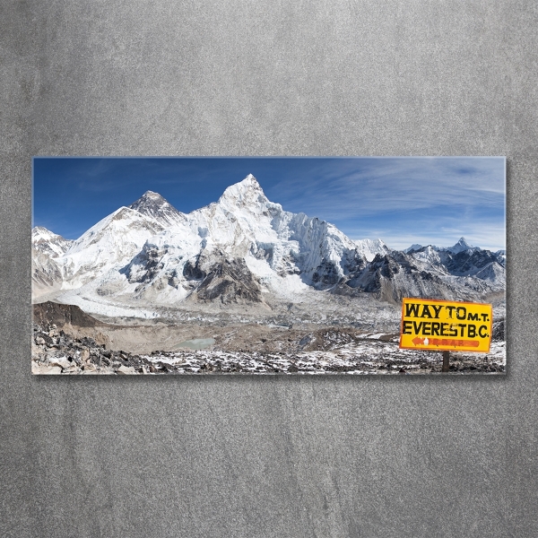 Foto glasbild Mount Everest
