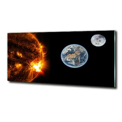 Foto glasbild Sonnensystem