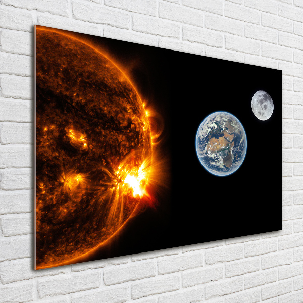 Foto glasbild Sonnensystem