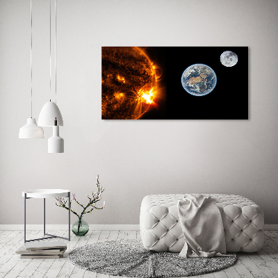 Foto glasbild Sonnensystem