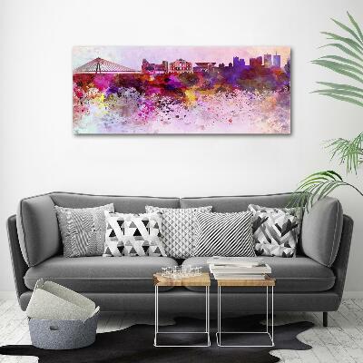 Bild auf glas Buntes Warschau