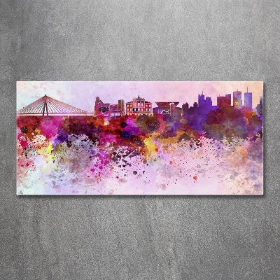 Bild auf glas Buntes Warschau