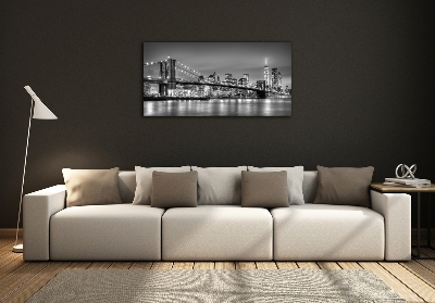 Glasbild Brooklyn Bridge