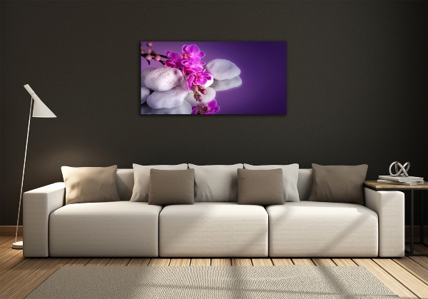 Glasbild Orchidee