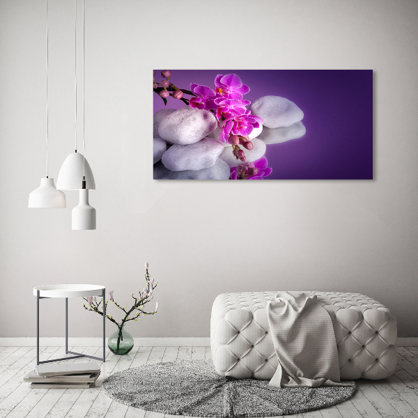 Glasbild Orchidee