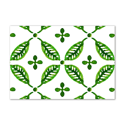 Foto glasbild Grüne Blätter