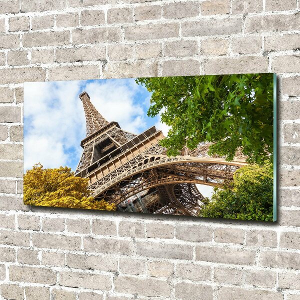 Foto glasbild Eiffelturm Paris