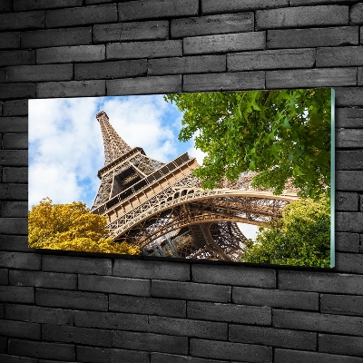 Foto glasbild Eiffelturm Paris