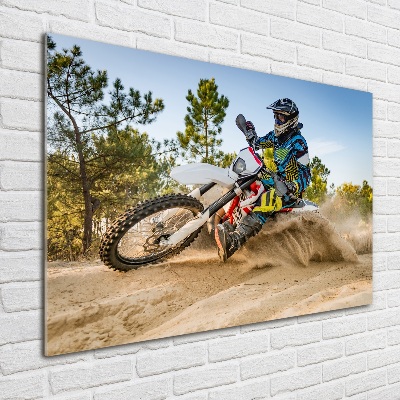Bild auf glas Moto-Cross